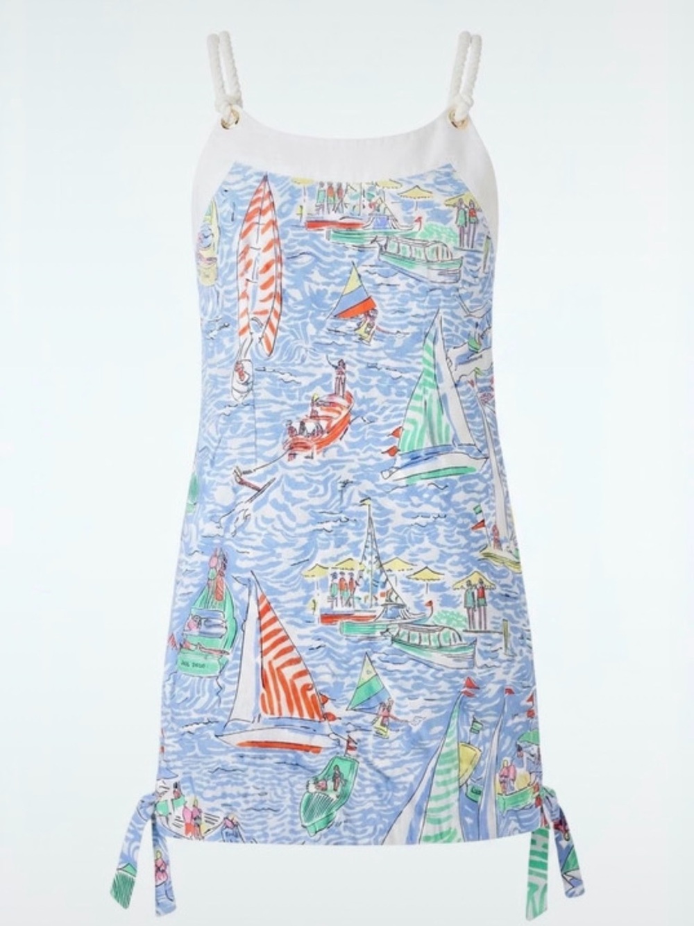 Lilly Pulitzer Girls Fan Sea Pants Print Dress Size 8